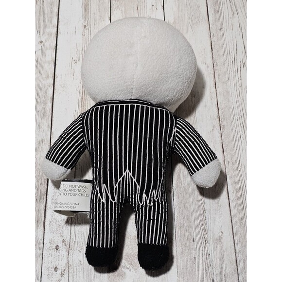 Disney Night Before Christmas Jack Skellington Plush 9" Black White Stuffed Toy - Picture 2 of 6